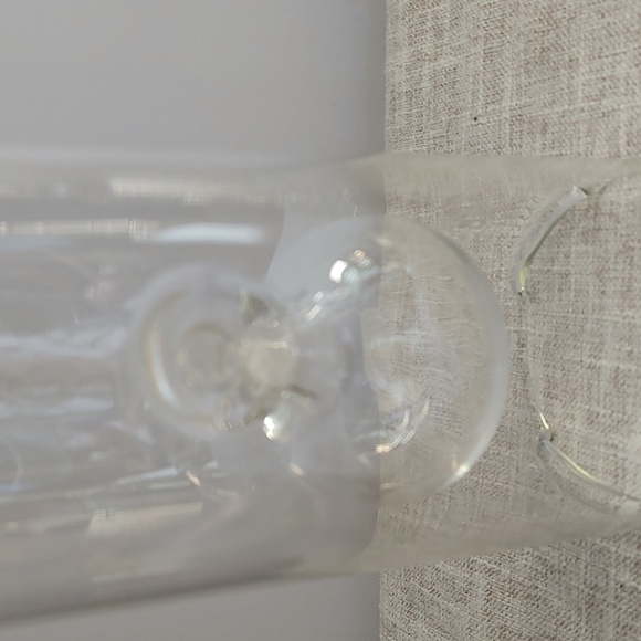 Wolford Glass Oil Lamp 9 In pre-owned vintage - Picture 4 of 11